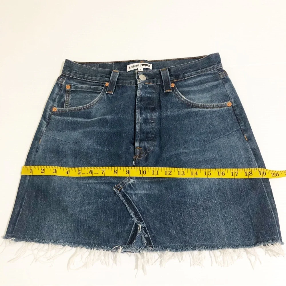 RE/DONE Levi’s Denim Mini Skirt, 26 - Picture 13 of 13